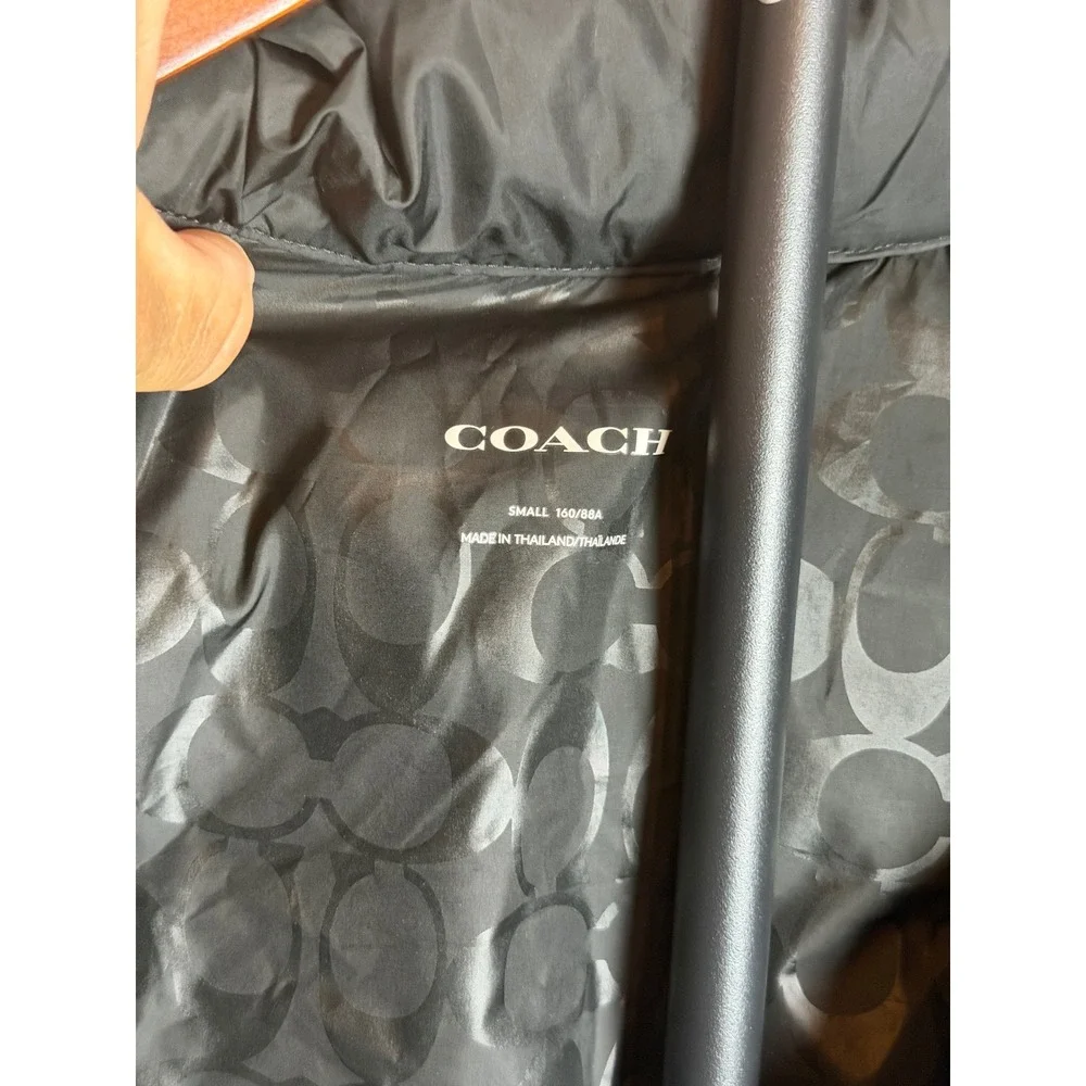 Coach long puffer